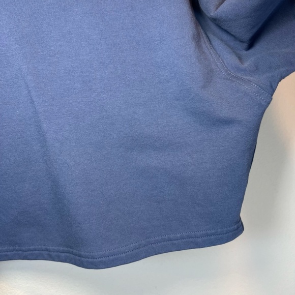 Lululemon All Yours Cropped Hoodie Shirt Ink Blue Pullover Stretch Womens Size 4 - Picture 7 of 15